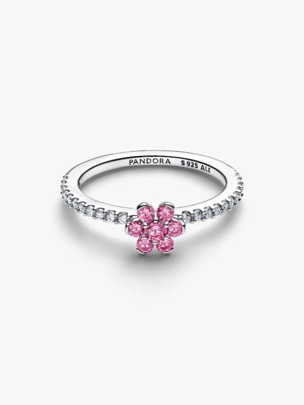 Pandora Sparkling Pink Flower Ring